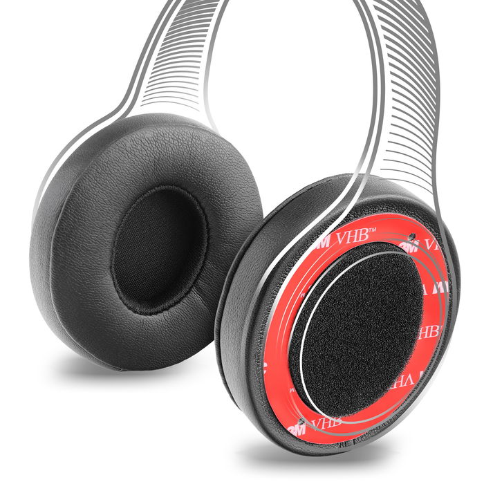 Almohadillas de goma espuma para auriculares Beats Solo 2.0, Solo 3.0 (Solo 2, Solo 3) de subtel, Almohadillas para cascos negras, Headphone ear pads, Repuesto auriculares