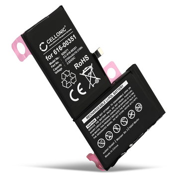 CELLONIC Recambio de Batería Apple para Smartphone Apple iPhone X, 616-00351 (2700mAh, 3.82V)