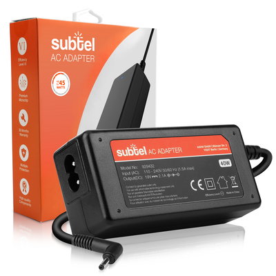 Cargador para notebooks Acer Aspire Swift, Chromebook, Spin/ ASUSUX/ Medion Akoya - Fuente Alimentación 40W, 19V Cable de Carga 2.6m Alimentador