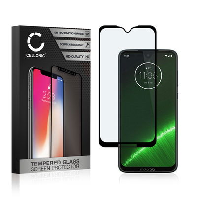 Protector pantalla móvil Motorola Moto G7 / Moto G7 Plus autoadhesivo de CELLONIC - Screen protector, (Calidad HD / 3D Case-friendly / 0,33mm / 9H)