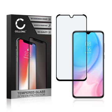 Protector pantalla móvil Xiaomi Mi 9 Lite autoadhesivo de CELLONIC - Screen protector, (Calidad HD / 3D Full Cover / 0,33mm / 9H)
