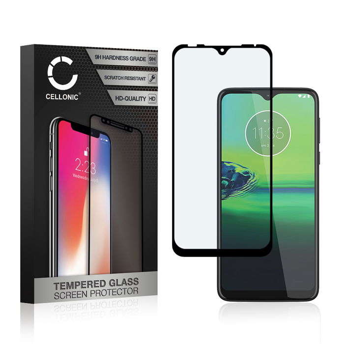 Protector pantalla móvil Motorola Moto G8 Play / One Macro autoadhesivo de CELLONIC - Screen protector, (Calidad HD / 3D Full Cover / 0,33mm / 9H)