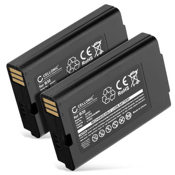 2x Bateria Vectron 6801570551, B30 1800mAh - 6801570551, B30, Batería recargable para Vectron Mobilepro, Mobilepro 2, Mobilepro II