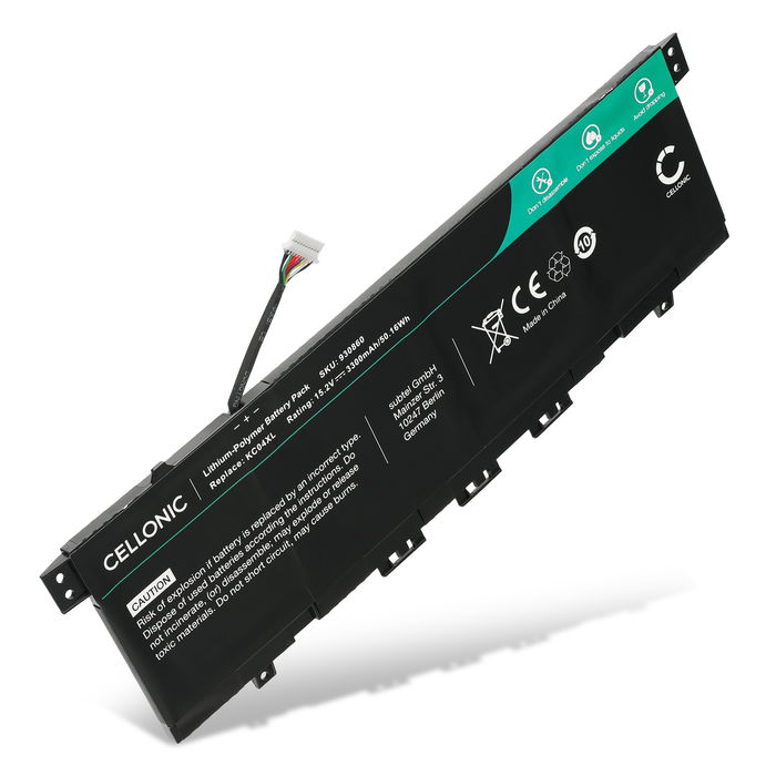 Batería HP para ordenador portátil HP Envy 13-AH, 13-AQ, x360 13-AG, KC04XL, KC04053XL 3300mAh 15.2V  de CELLONIC