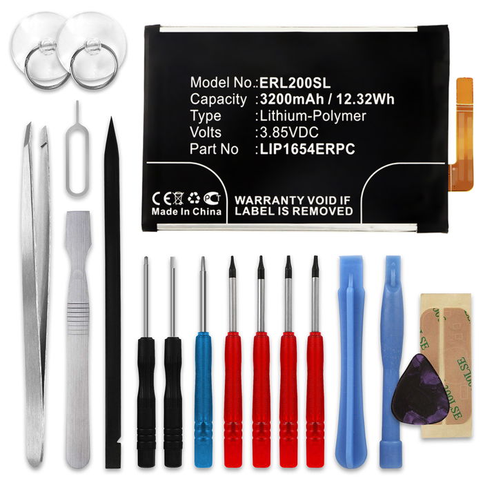 CELLONIC Phone Battery Replacement for Sony Xperia L2 / Xperia XA2 + 17-Tool Phone Repair Kit - LIP1654ERPC 3200mAh