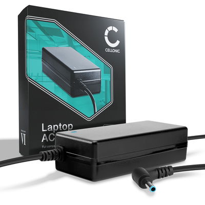 Cargador para notebooks Dell XPS 13, Inspiron 13,14,15,17/ HP Pavilion,EliteBook, Envy - Fuente Alimentación 65W, 19.5V Cable de Carga 2.6m Alimentador 741727-001, 710412-001, conexión(4.5mm x 3mm)