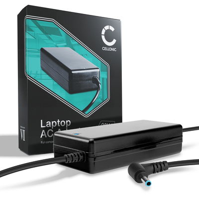 Cargador para notebooks HP Envy 13,Pavilion 15, Dell XPS 13 - Fuente Alimentación 90W 65W 45W, 19.5V Cable de Carga 2.6m Alimentador HP 709986-003, H6Y89AA