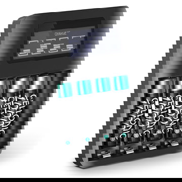 Bateria Panasonic 4x 1000mAh AAA - + Cargador , Batería larga duración para teléfonos Panasonic KX-TGH720, KX-TG6821, KX-TGP600, KX-TG6822