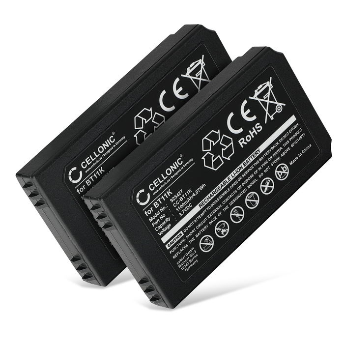 2x Ikusi BT11K Batería 1100mAh 3.7V de subtel