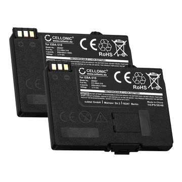 2x Bateria Siemens EBA-510 850mAh - , Batería larga duración para teléfonos Siemens Gigaset SL55, SL2, SL560, SL550, MC60, C55, M55, S55, A55