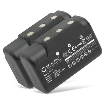 2x Battery for IMET BE5000, I060-AS037, M550S Wave L, Wave S AS037 (2000mAh, 2.4V) from CELLONIC