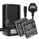 2x Battery (1050mAh, 3.7V) + Charger