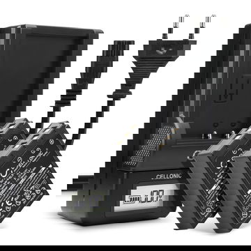 2x Bateria para cámaras Olympus E-420 E-450 E-410 E-400 E-420 E-620 E-600 Pen E-P3 E-PL1 E-P1 E-P2 - BLS-1 900mAh + Cargador rápido BLS-1 Baterías recargables