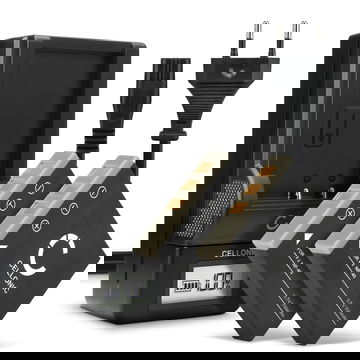 2x Bateria para cámaras Samsung DigiMax i5 i50 MP3 i6 PMP i70 i70S L50 L60 L70 L700 L700s L73 L80 NV7 OPS NV3 NV5 - SLB-0737 SLB-0837 700mAh + Cargador rápido Baterías recargables