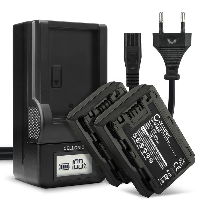 2x Batería para Sony A6600 ILCE-6600 Bateria repuesto 2040mAh Accu + Cargador