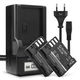 2x Batería 1250mAh + Cargador