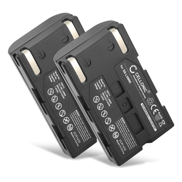 2x Samsung VP-D352 Batería 800mAh 7.2V - 7.4V de CELLONIC
