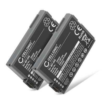2x Batería para Canon DC100 DC20 DC10 DC40 DC95 DC19 DC201 MVX4i MVX460 DC21 DC220 MVX450 HR10 BP-208 BP-208DG (700mAh, 7.4V) de CELLONIC