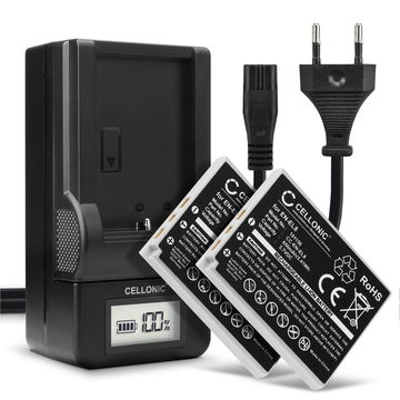 2x Bateria para cámaras Nikon Coolpix P1 P2 Coolpix S1 S2 S3 S5 s50 S50c S51 S51c S52 S52c S6 S7 S7c S8 S9 - EN-EL8 600mAh + Cargador rápido Baterías recargables