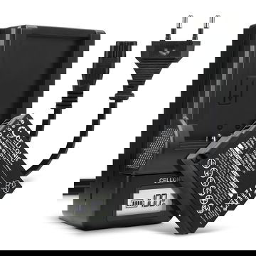 2x Bateria para cámaras Panasonic Lumix DMC-GX1 Lumix DMC-G3 Lumix DMC-GF2 Lumix DMC-ZS7 Lumix DMC-TS2 - DMW-BLD10 900mAh + Cargador rápido DMW-BLD10 Baterías recargables