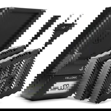 2x Bateria para cámaras Panasonic AG-DVX100 NV-GS11 NV-DS60 NV-GS1 NV-DS27 NV-DS29 NV-MX500 NV-DA1 NV-DS15 - CGA-D54 CGR-D120 -D220 2200mAh + Cargador rápido Baterías recargables