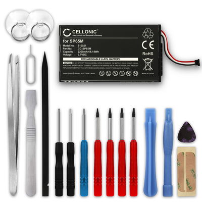 Bateria Sony SP65M 2200mAh - + Juego de herramientas , Batería recargable para consolas / mandos Sony PS Vita (PCH-1000 / PCH-1004) / PS Vita (PCH-1100 / PCH-1104)