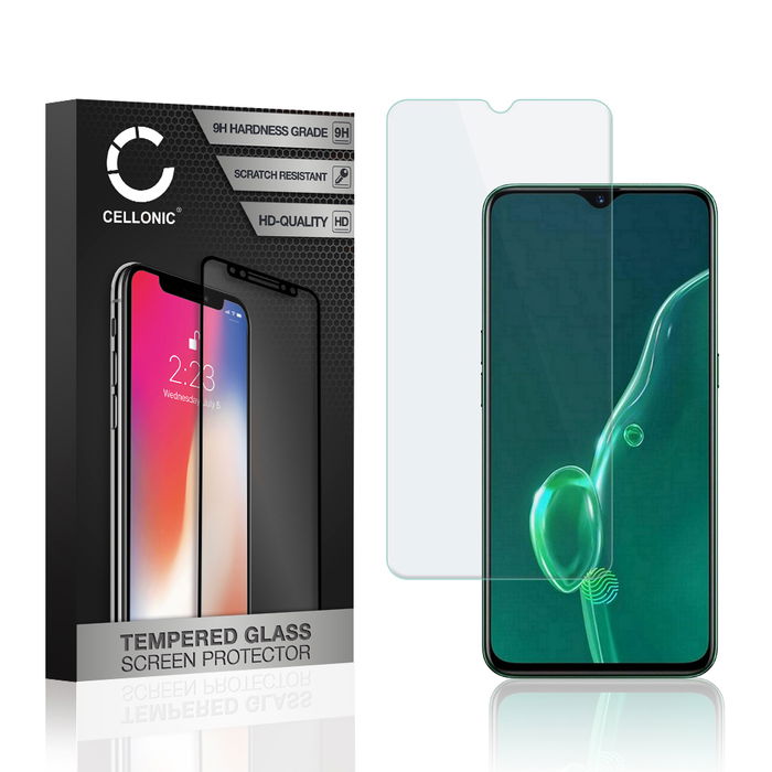 Protector pantalla móvil Realme X2 autoadhesivo de CELLONIC - Screen protector, (Calidad HD / 2.5D / 0,33mm / 9H)