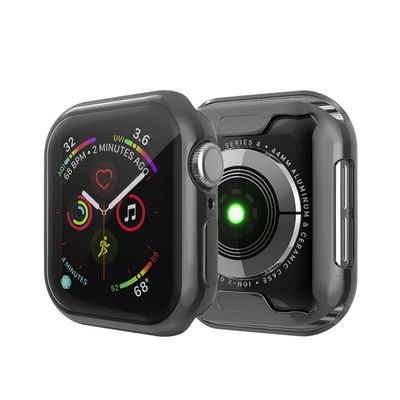 subtel Funda smartwatch para Apple Watch SE / 6 / 5 / 4 - 40mm, Funda de TPU para relojes inteligentes - Funda protectora en Transparente / negro Back Cover Bumper Case Shockproof