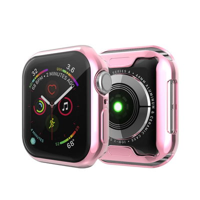 subtel Funda smartwatch para Apple Watch SE / 6 / 5 / 4 - 40mm, Funda de TPU para relojes inteligentes - Funda protectora en rosa Back Cover Bumper Case Shockproof