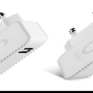 CELLONIC Cargador USB blanco para móvil, tablet, altavoces, auriculares o power bank 12W - 2.4A, Adaptador de corriente USB