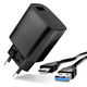 Adaptador de carga USB 15W + Cable USB