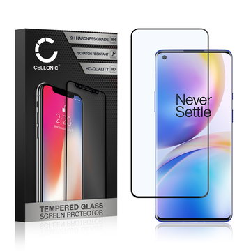 Protector pantalla móvil OnePlus 8 autoadhesivo de CELLONIC - Screen protector, (Calidad HD / 3D Full Cover / 0,33mm / 9H)