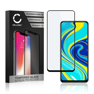 Protector pantalla móvil Xiaomi Redmi Note 9 Pro / Note 9 Pro Max / Note 9S autoadhesivo de CELLONIC - Screen protector, (Calidad HD / 3D Case-friendly / 0,33mm / 9H)