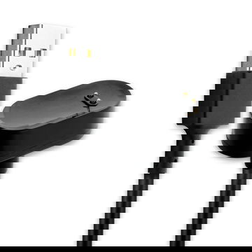 USB Smart Watch Charger for FitBit Ace 2 / Inspire / Inspire HR Fast Charging 1A Data Cable Smartwatch Fitness Tracker PVC - Black