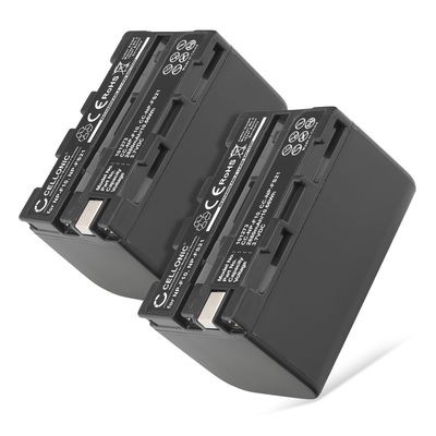 2x Batería para Sony DCR-PC1 DCR-PC2 DCR-PC3 DCR-PC4 DCR-PC5 DCR-TRV1VE / NP-FS11 NP-FS21 NP-FS31 NP-F10, -F20, NP-FS21, -FS33 (2800mAh, 3.7V) de CELLONIC
