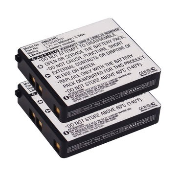 2x Bateria Razer FT703437PP 900mAh para perifericos PC - , Batería recargable para Razer Mamba (RC03-001201)