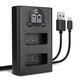 Cargador doble LP-E17 + Cable USB