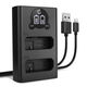 Cargador doble EN-EL14 + Cable USB