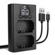 Cargador doble NP-FZ100 + Cable USB