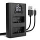 Cargador doble LP-E8 + Cable USB
