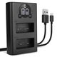 Cargador doble NP-W126S NP-W126 + Cable USB