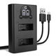 Cargador doble AHDBT-501 + Cable USB