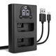 Cargador doble LP-E5 + Cable USB
