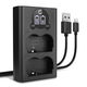 Cargador doble BP-511 BP-512 + Cable USB