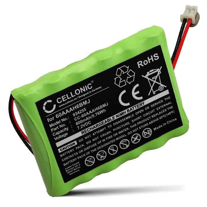Yale HSA6410 Batería 800mAh 7.2V de subtel