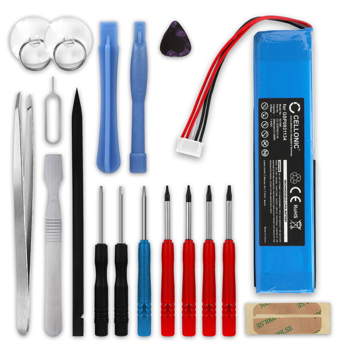 JBL Xtreme Batería 5000mAh 7.2V - 7.4V + Juego de herramientas de CELLONIC