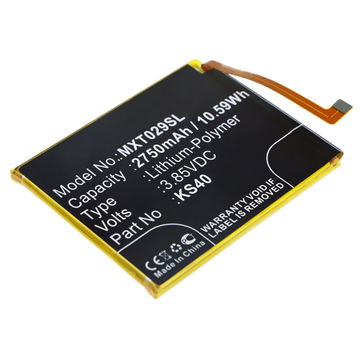Bateria Motorola KS40 2750mAh - KS40, Batería larga duración para smartphones Moto E6 Play XT2029-1