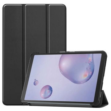 Funda de tablet para Samsung SM-T307 Galaxy Tab A 8.4 (2020), Funda libro de Cuero artificial, Protector para tablet con función de soporte de color negro, Flip Cover Bookstyle - Funda con tapa para tablet PC
