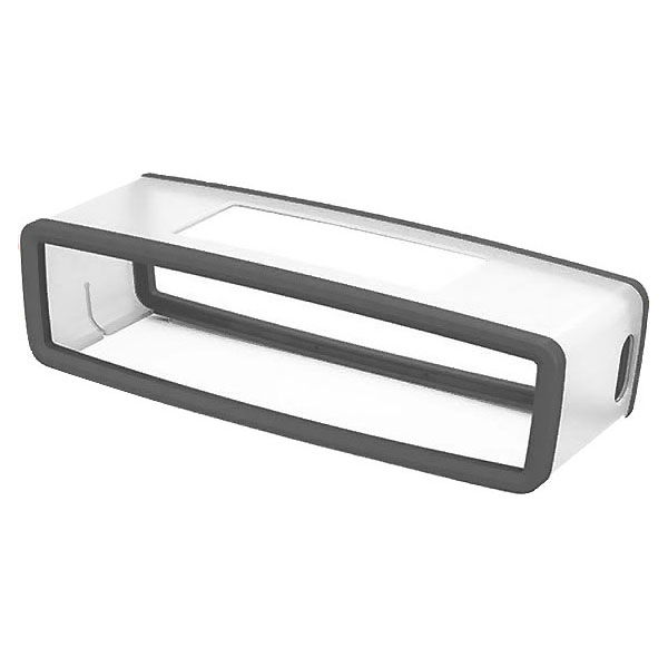 Funda de silicona para Bose Soundlink Mini 2 Soundlink Mini II Funda antigolpes para altavoces bluetooth - Cubierta protectora acolchada de 18 x 5.1 x 5.8cm en gris, Soft case