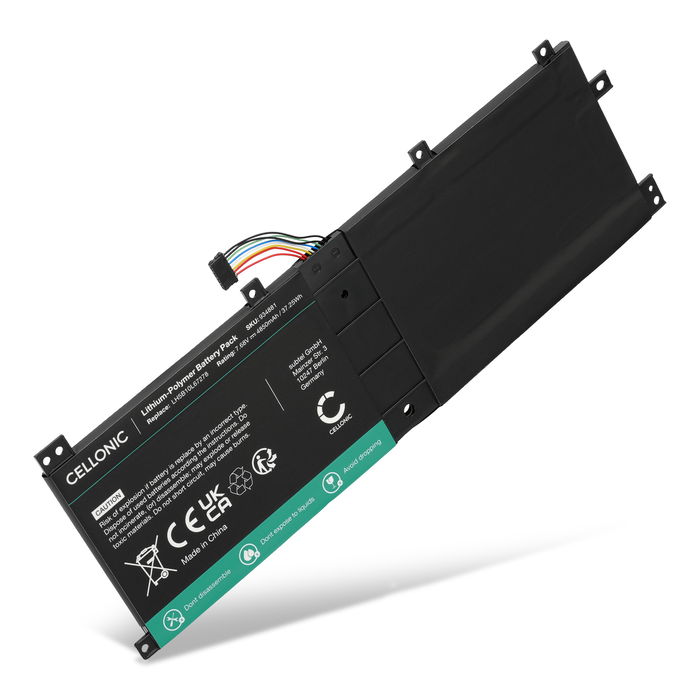Batería Lenovo para ordenador portátil Lenovo Miix 510-12IKB, Miix 510-12ISK, Miix 520-12IKB, 5B10L68713, 5B10L67278 4850mAh 7.68V  de CELLONIC